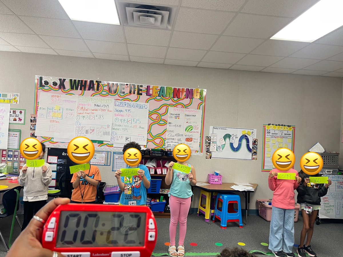 drlanceslintobe's tweet image. Growth in action 🙌 My 2nd graders went from 2 minutes to 22 seconds when ordering numbers on a number line. Practice really does make progress! #2ndGrade #MathWins @BBE_Bullfrogs @FdmBolden
