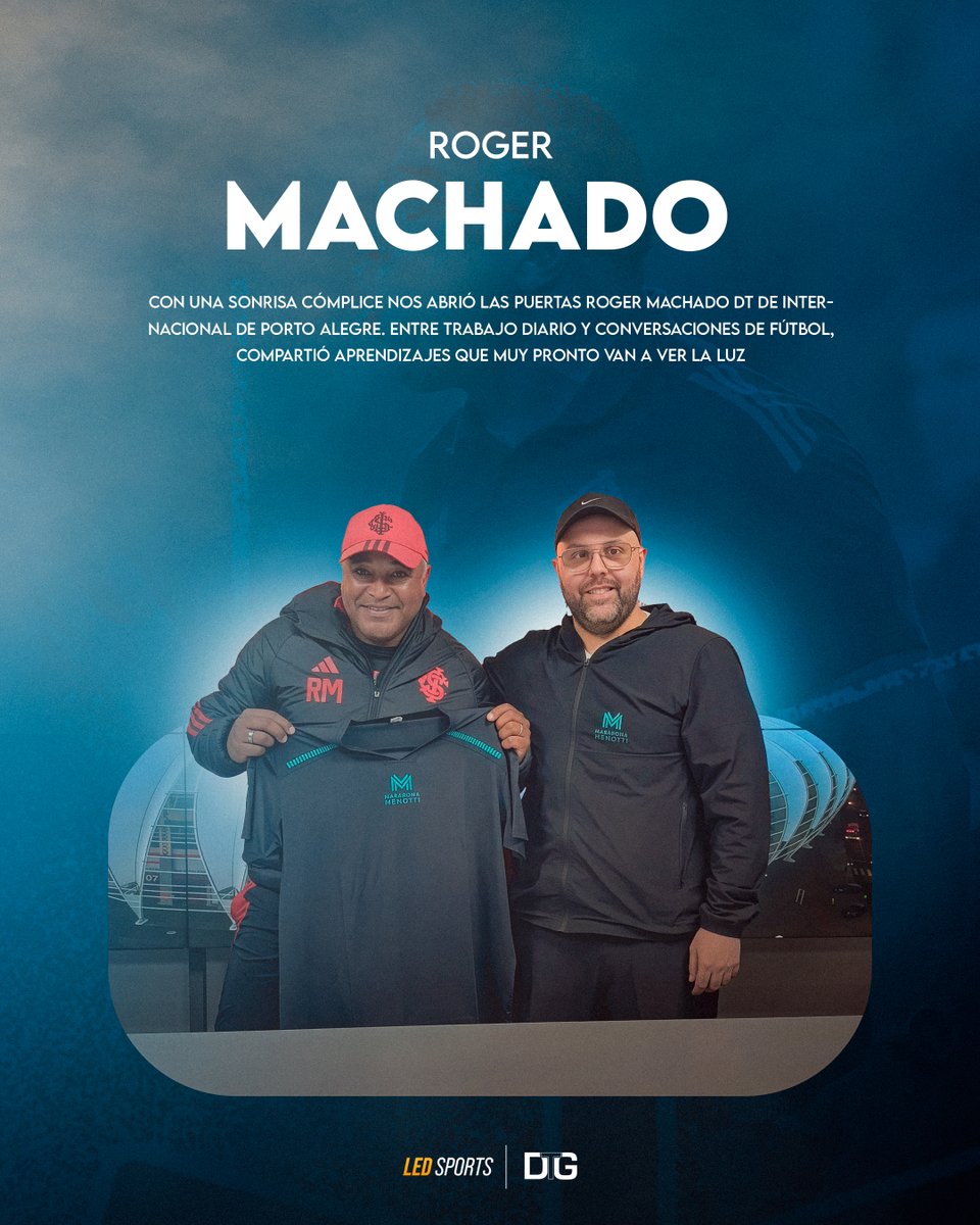 “Flaco, nombres”. Así nos recibió Roger Machado, DT de <a href="/SCInternacional/">Sport Club Internacional</a> .
👉 Día a día del entrenador.
 👉 Calendario brasileño y poco tiempo para entrenar.
 👉 Staff, vestuario e idea de juego.
Muy pronto en <a href="/maradonamenotti/">Maradona Menotti</a>  ⚽️🔥