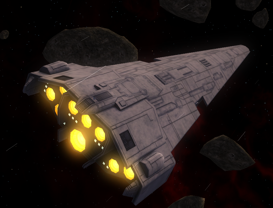EmpireInFlames's tweet photo. The deeply piratical roots of the New Republic navy has ensured captured vessels are put back into service. KDY's Raider Corvettes undergo a refit at Mon Calamari before joining the Republic's order of battle. https://t.co/Wog9yxB7oh