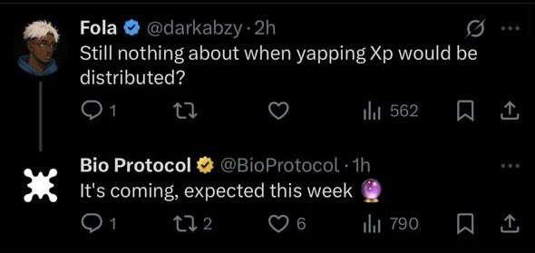 WillyisHIM's tweet photo. I had a very busy day and i’m tired asf but i had to tell y’all about a friend of mine who was hyped about @BioProtocol. 

He staked $BIO, joined the community, then disappeared for 2 weeks.

By the time he came back, his XP had expired. 

All those points gone, just like airtime that didn’t roll over.

That’s why the XP program is serious business. 

It  rewards consistency, not just hype. 

The more active you are, the more XP you stack, and those points give you access to fresh DeSci launches.

Here’s how BioXP works. 

🔳 Stake $BIO or veBIO → earn XP.

🔳 Stay active → XP expires after 14 days.

🔳 Use XP in Ignition Sales → get allocations in new projects.

🔳 Overshoot? Extra BIO + XP get refunded.

As for yappers, XPs are coming!!!

On that note, GN CT.