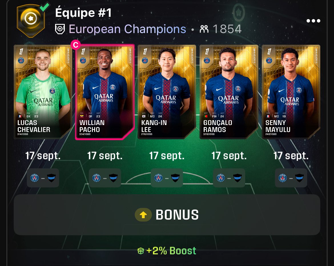 Parisian night pour débuter la CL ✨