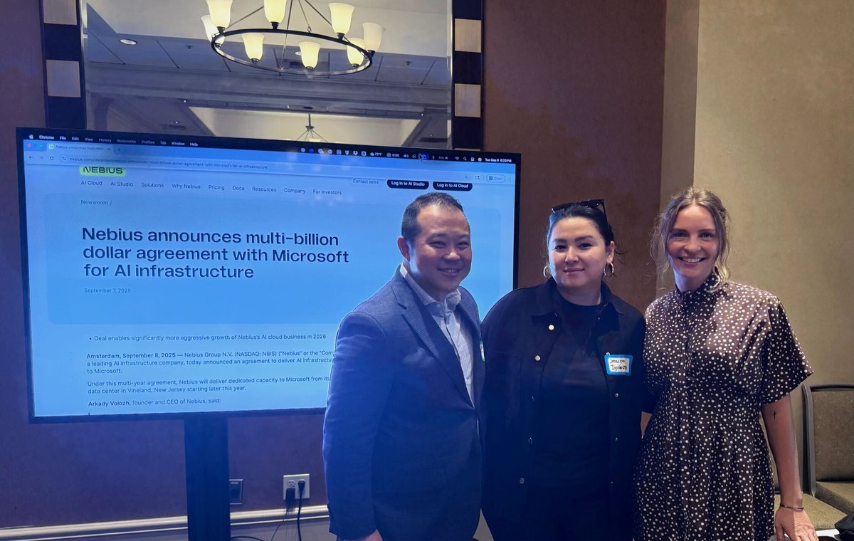 IgniteGTM's tweet image. ✨ What a night in Santa Clara!

We partnered with @NebiusAI for an Executive Dinner with 20+ CXOs on the future of GPU innovation. From scaling AI infra to rethinking GPU strategies, the energy + ideas in the room were electric. 🚀

#CXOInsights #GPUInnovation