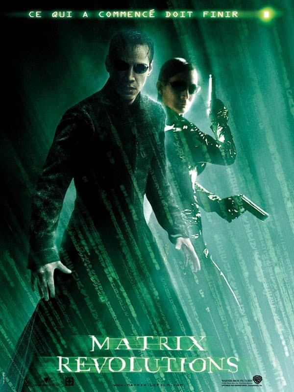 Virgile490's tweet image. #matrix3
Il y a quelques problèmes de rythme dans la première partie du film, mais la deuxième partie est incroyable. La mort de Trinity n’est pas émouvante. La dernière scène de combat est impressionnante. Il y a de très beaux plans.Ce Matrix 3 est meilleur que les deux premiers