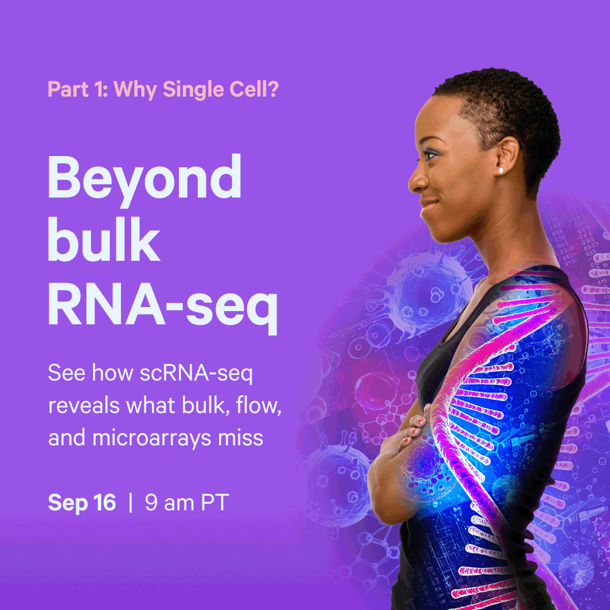 10xGenomics's tweet image. Bulk RNA-seq = Finger painting 🎨. Single cell = Renaissance masterpiece 🖼️. Discover the difference on Sep 16 in our #singlecell webinar “Life of an #RNA molecule: Part 1”. bit.ly/46jOeaV