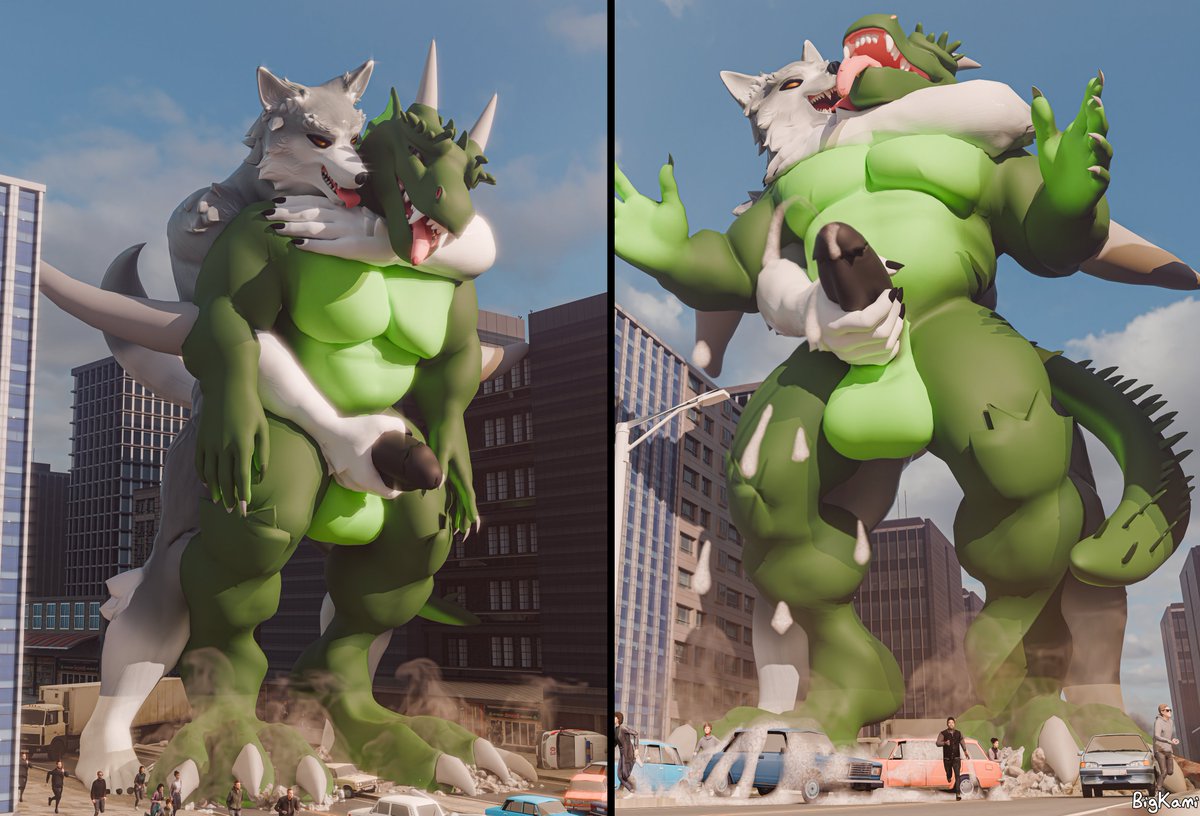 "Choked Out, Jerked Raw" 🐉

Restraining this dragon, he's got such a nice feeling body, I can't help myself from wanting to squish him from behind and have my fun with him hehehe.

Commission for <a href="/DragonianRex/">Kurt Crusha</a>!