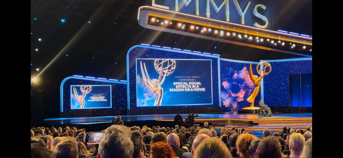 ImageEngine's tweet image. E M M Y S - Though we didn’t win, being Emmy-nominated for Dune: Prophecy is a huge honour. 🙌 Martyn Culpitt proudly represented Image Engine & our worm shots were shown during the ceremony! Thanks to our amazing crew, HBO, and Clutch Media.