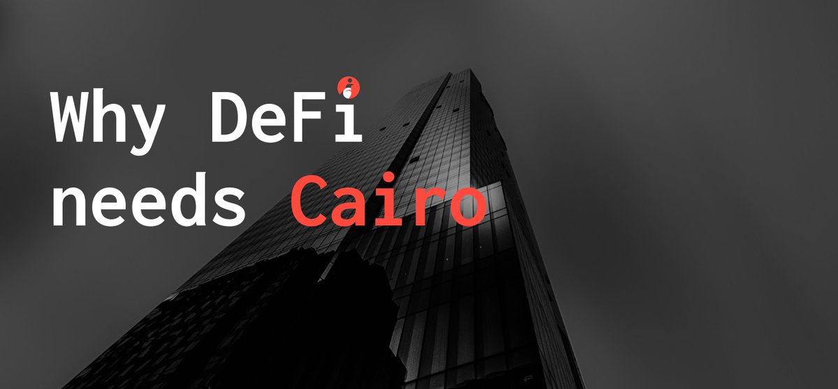 LordRangkesetan's tweet photo. A Thread on Why Defi Needs Cairo ( @Starknet coded)

DeFi was meant to change everything. It promised a world without banks or middlemen, where anyone with internet access could lend, borrow, or trade freely. For some time, it really delivered on that promise. Billions of dollars came in, new protocols appeared every week, and it seemed like we were creating the future of finance.

There have, however, been some challenges. Sometimes, it takes a little too long for transactions to go through. Also, the fees can be cutthroat where there's a rise in demand. Developers are in this gilded cage soldered by technical ceilings. Ethereum is the future and the strength of DeFi, yes, but it wasn't made with a vision that DeFi would be this big. This is why Cairo, Starknet’s programming language, is important. It is here to define the newest era of DeFi.

Has DeFi hit a wall?

Yes, we can speak of the greatness of DeFi and still be honest. DeFi is powerful, but it is an egg. One gets rotten in the crate and it's a race against time to make sure the others don't follow suit. Put simply, Defi is fragile.
It is congested. Ethereum has many fans and because of this, the fees shoot up. You might just want to do a simple swap and it ends up costing an arm and a leg.

Its design space is limited. Ethereum speaks solidity which is good, but not good enough to deal with advanced cryptography. Complex transactions are usually expensive to run.

Rollups, sidechains, and bridges are used like patches. It's like using another cloth to patch a torn shirt. It's okay for a while, but in the long run, it doesn't solve the fundamental issue of scalability.

All rise for Cairo

Cairo is different because instead of trying to fit into old frameworks, it rewrites the rules.

1. With Cairo, thousands of transactions are wrapped up in a single proof. Eventually, the proof is sent to Ethereum, which verifies it at a low cost. What this means is that there are cheaper gas fees and faster settlements.

2. Cairo is flexible. It unlocks complex logic and multi-chain lending and real-time risk management without stressing or depending heavily on Ethereum.

3. Solidity was DeFi 1.0. Cairo is secure and the math itself proves correctness, not only assumptions.