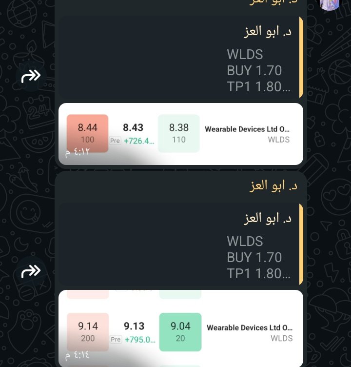 $WLDS
🔥🔥🔥🚀🚀💣💣
chat.whatsapp.com/HEcpLM3cyFC7Hp…
مش كل المحللين ابووو العززززززززززززز 😌👌😉🔥
$STEC $LGHL  $WOLF $JEM $OCTO $DSY   $KAPA $PLTR $AAPL $GOOG $NVDA $SKYQ $INDP $OPTX $BGI  $AIRE 
$HOUR $INHD $FORD $PL $LDI
(انضم لجروب ابوو العزز....... هتكون ديما في عزز😉👌💯)