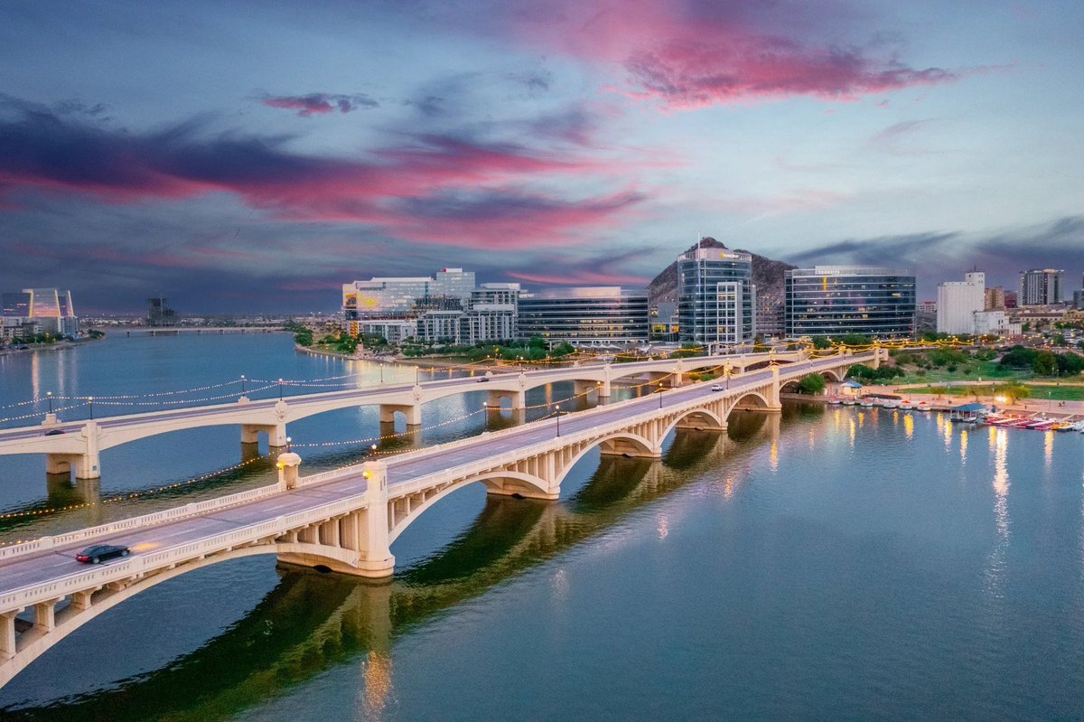 Tempe, December 1965 - Due to uncharacteristically heavy rain and snow melt, the Salt River Flood forced authorities to release water from its reservoirs. The surge caused widespread flooding and extensive damage throughout the Phoenix metropolitan area. In Tempe the flood became