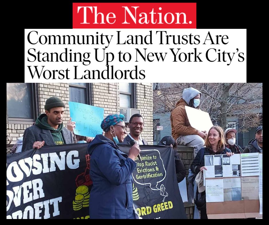 As our Elise Goldin told <a href="/thenation/">The Nation</a>, the community land trust movement is “about how to gain control of where we live, and fighting against displacement—making sure that land &amp; housing is used for people, not for profit.” 

Read the powerful profile here: thenation.com/article/politi…
