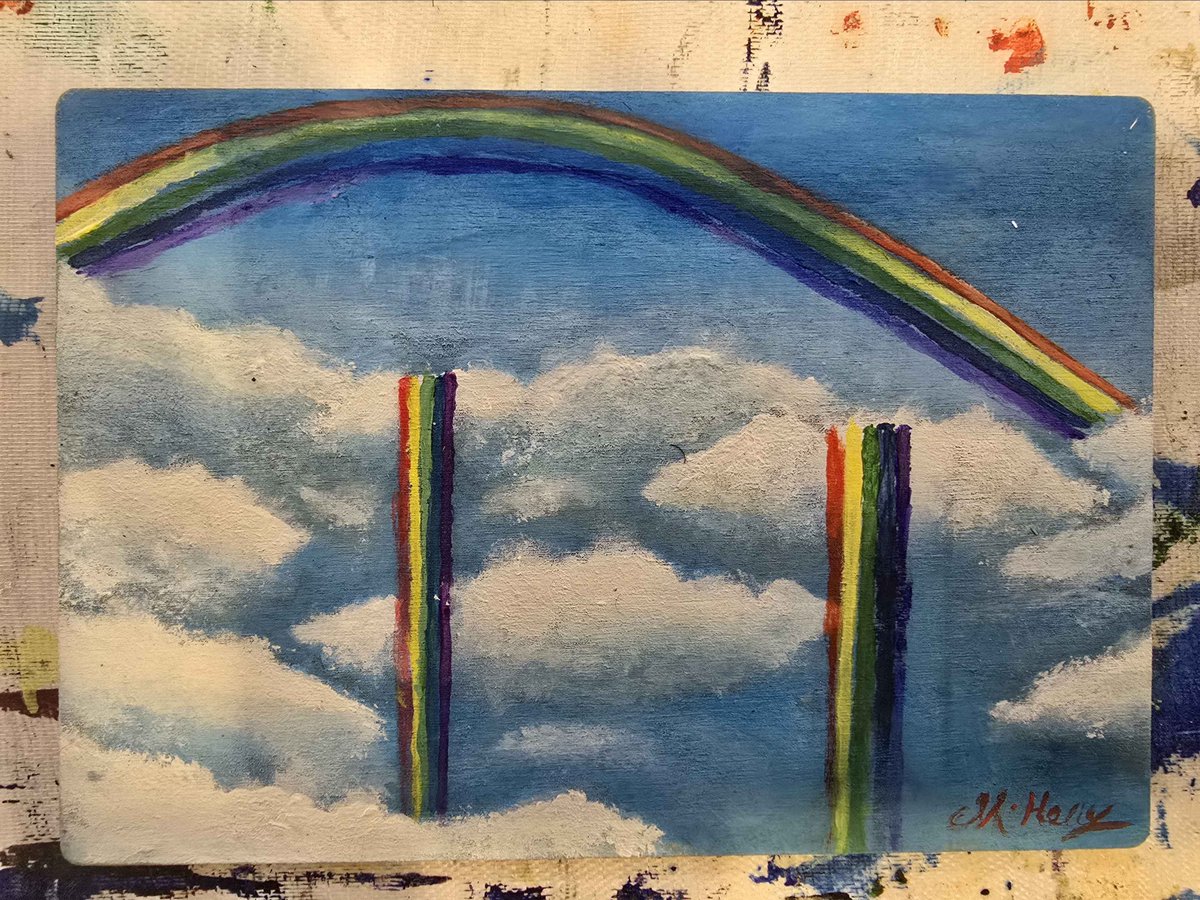 ClearVisionArts's tweet photo. Completed another wooden postcard acrylic painting earlier this week!

I know most of you are probably following for pony boobs, but I'd love to share more of what I get up to outside of that. The painting workshops are helping with my mental health a little bit: https://t.co/M3JFG2Tc22