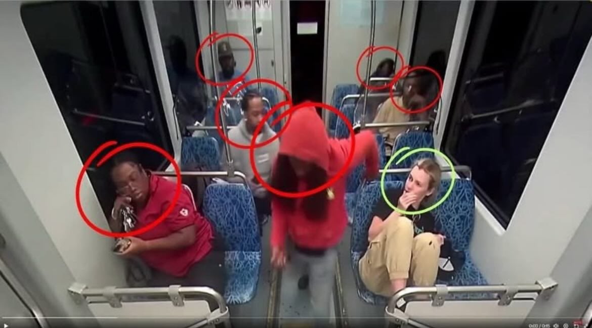 ماتت وحيدة، خائفة، تحيط بها الوحوش الغارقة في لامبالاتها.

هكذا يبدو المجتمع الغربي في صورة واحدة: واضحة وصريحة. سواء كانوا بيضاً أم سوداً، قلوبهم مكسوة بالإجرام، الحقد، والتخدير.

ماتت تنظر حولها، تصرخ بصمت: لماذا لم تفعلوا شيئاً؟

أحمد الله على نعمة بلداننا العربية، ففيها من