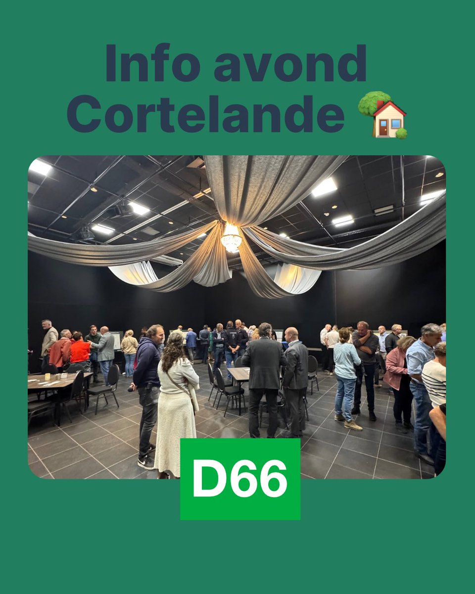 Vanavond waren we bij de informatieavond over Cortelande🌱 Mooi om te zien hoe huidige bewoners, mogelijk nieuwe gezinnen en maatschappelijke organisaties allemaal aanwezig waren. Op naar een nieuw dorp.