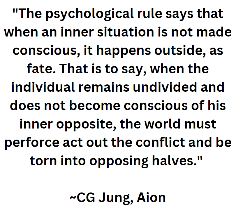 Mass trauma event is about to unfold, especially after today’s event. Very tragic that people couldn’t heal themselves individually before we reached this point.