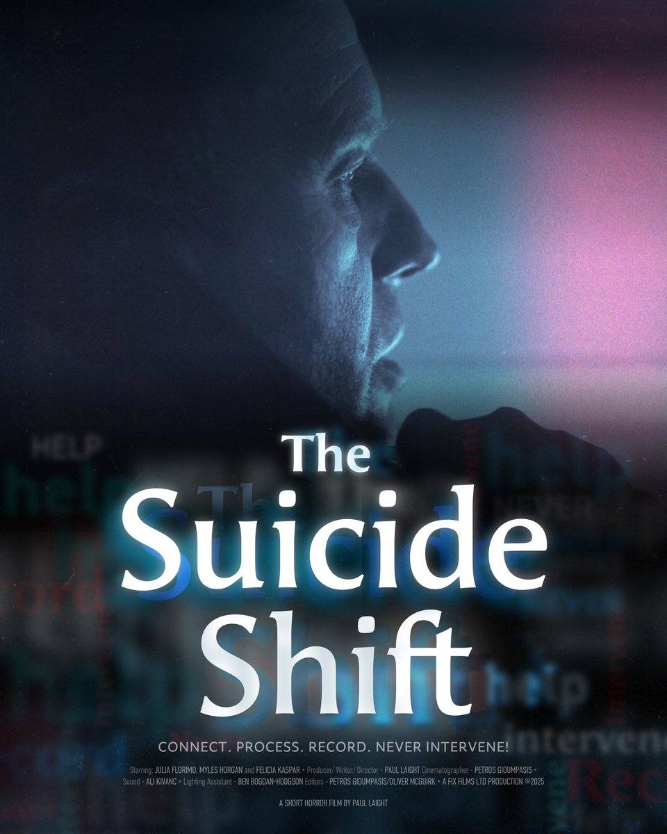 My new short film The Suicide Shift (2025) is close to completion after a highly methodical post-production process. I’ve recently commissioned some character posters prior to the premiere screening and festival submissions.
#filmmaking #indiefilm #horrorfilm