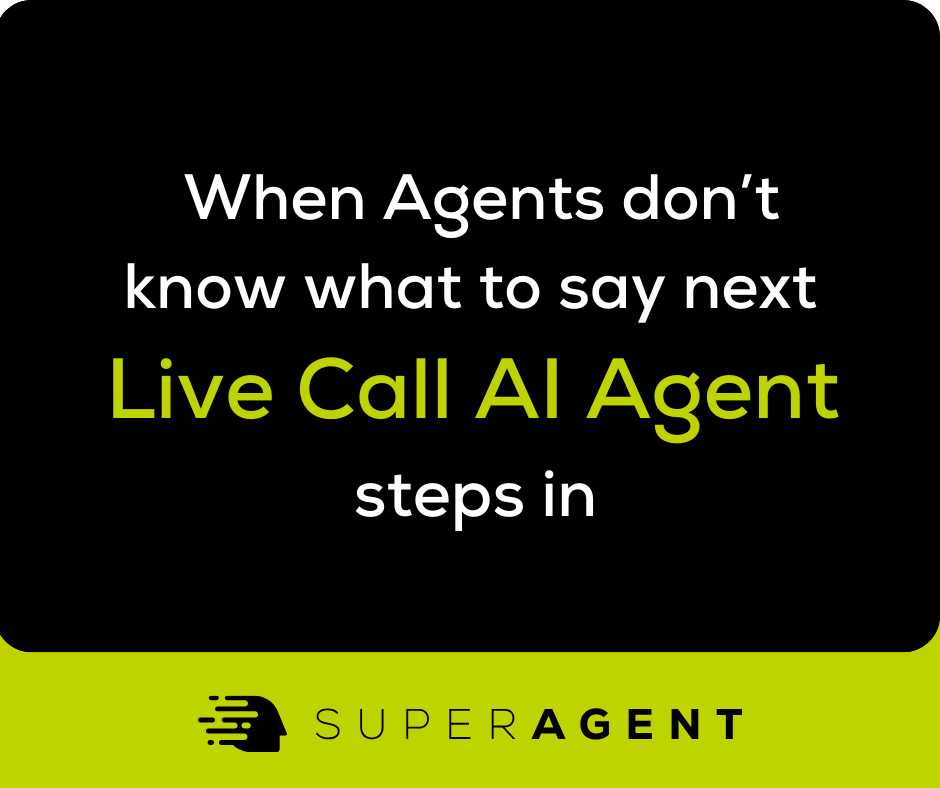GetSUPERAGENT's tweet image. Agents don’t lose deals because they don’t try. They lose deals because they don’t know what to say next. 🙄 That’s exactly where Live Call AI Agent steps in.
Visit  bit.ly/3VOSCtv 
#InsuranceAI #Insurance #getSUPERAGENT #InsuranceIndustry #AI #InsuranceAgency #Insurtech