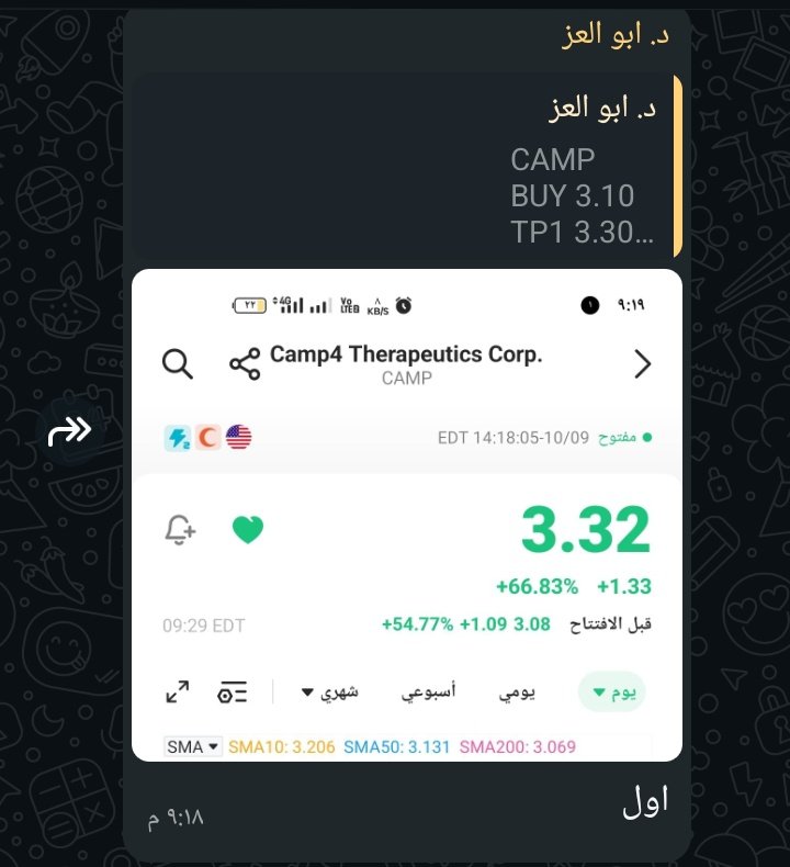 $CAMP
🚀🚀🔥🔥💣💣💯
chat.whatsapp.com/HEcpLM3cyFC7Hp…
(انضم لجروب ابوو العزز....... هتكون ديما في عزز😉👌💯) 
$QMMM $EPSM $CWD $DSY $NAKA $PLTR $AAPL $GOOG $NVDA $SOS $PTNM $FORD
$SUIG $DUO $HOUR $PAPL $SMCI $TSLA $ETHZ
مش كل المحللين ابووو العززززززززززززز 😌👌😉🔥