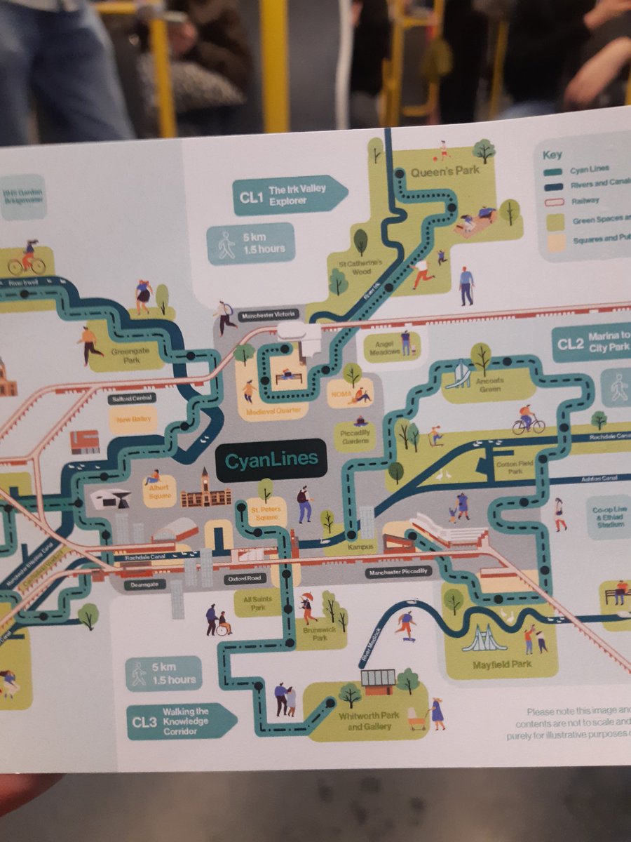 Cyan Lines was launched tonight. 100 miles of green/blue walks. Loved it. #Cyanlines