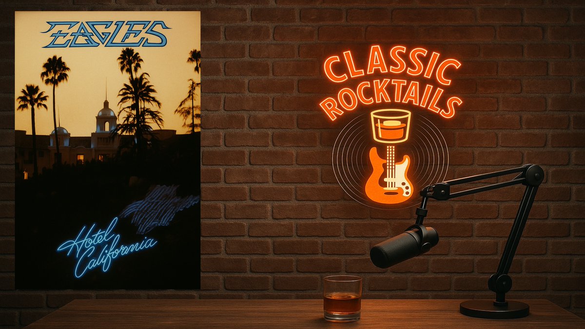 🏨🌴 NEW EPISODE! 
“You can check out any time you like…” but this week you won’t want to!
Doc &amp; Mac break down Eagles’ Hotel California with the ultimate cocktail twist. 🍹🎶 
podcasts.apple.com/us/podcast/cla…
#classicrock #hotelcalifornia #70smusic #80smusic