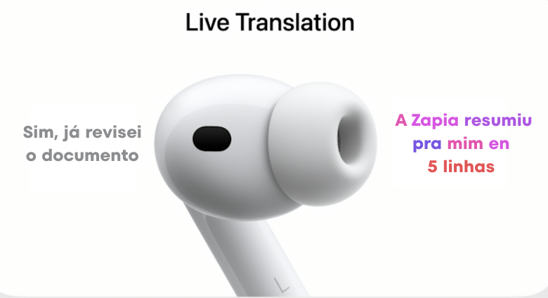 Que incrível como a IA avança… #AirPodsPro3