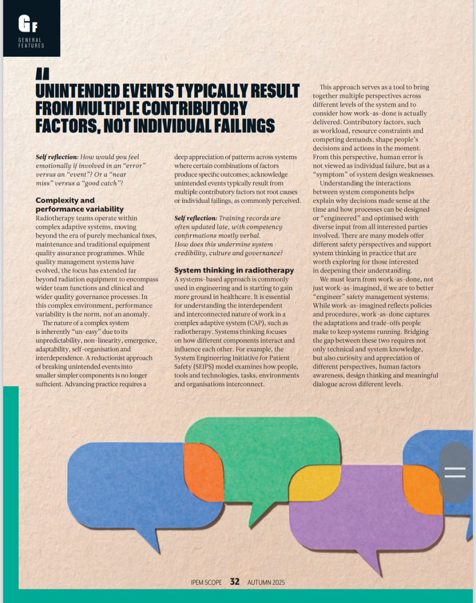 isabelholc's tweet image. Thank you @ipemnews for the opportunity to share a few #radiotherapy patient safety reflections following the publication of #ASR Advancing Safer Radiotherapy @UKHSA