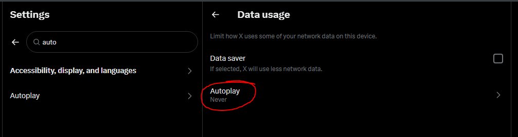 If you're trying to avoid the footage autoplaying on your feed.

Go to settings --&gt; Accessibility --&gt; Data Usage --&gt; Autoplay: OFF