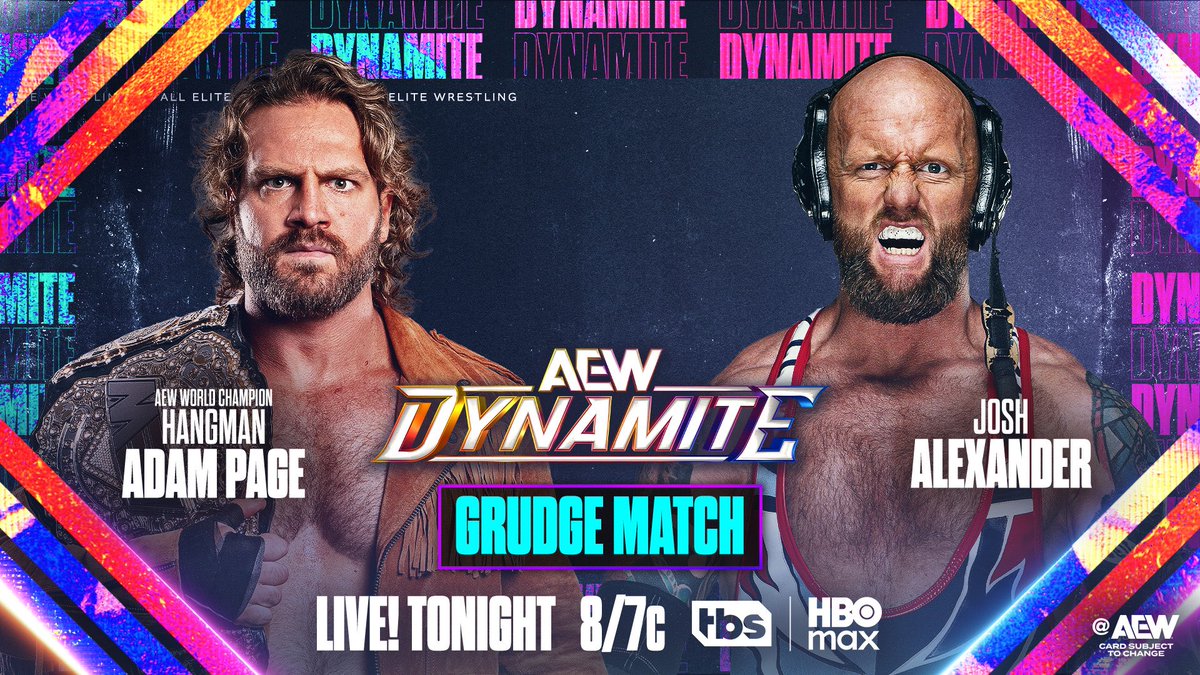 _NotActuallyAEW's tweet image. TONIGHT!

Our last week at the historic 2300Arena kicks off with a huge #AEWDynamite!

It all starts LIVE at 8/7c on TBSNetwork + SportsOnMAX!