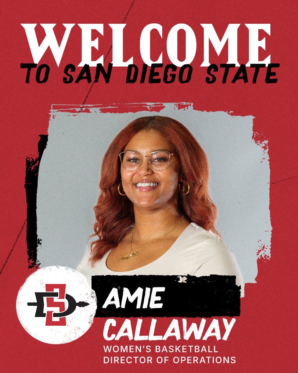 #AztecNation, please give a big welcome to Amie Callaway, our new Director of Operations!