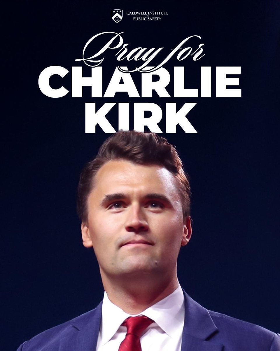 CaldwellSafety's tweet image. America needs to come together to pray for Charlie Kirk and his family ♥️🙏