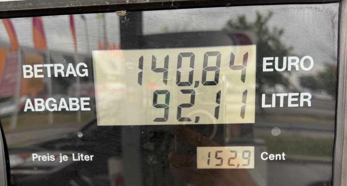 Meine #Tankangst ist wieder da.