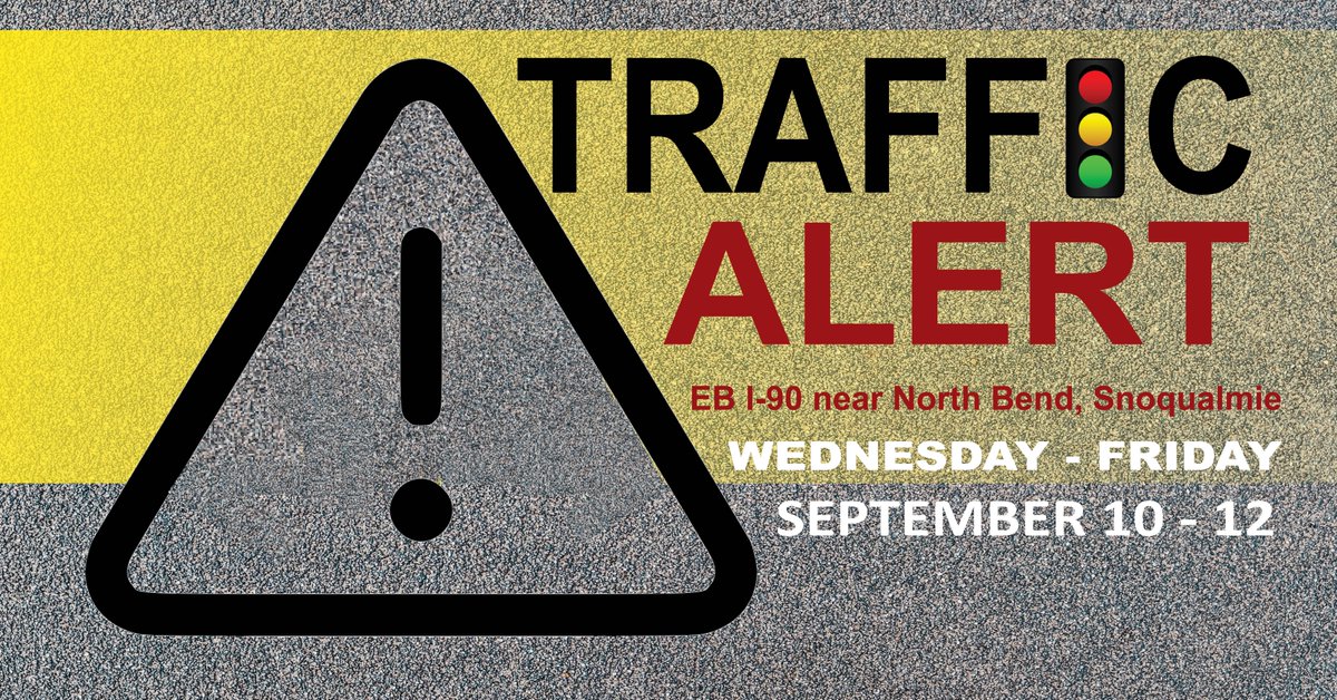 As shared by <a href="/wsdot/">Washington State DOT</a>, EB I-90 will be reduced to 1 lane for 2 nights, beginning Weds, at the SR 18 interchange near NB and Snoqualmie to install traffic counting loops in the pavement: tinyurl.com/yw4ah6ef