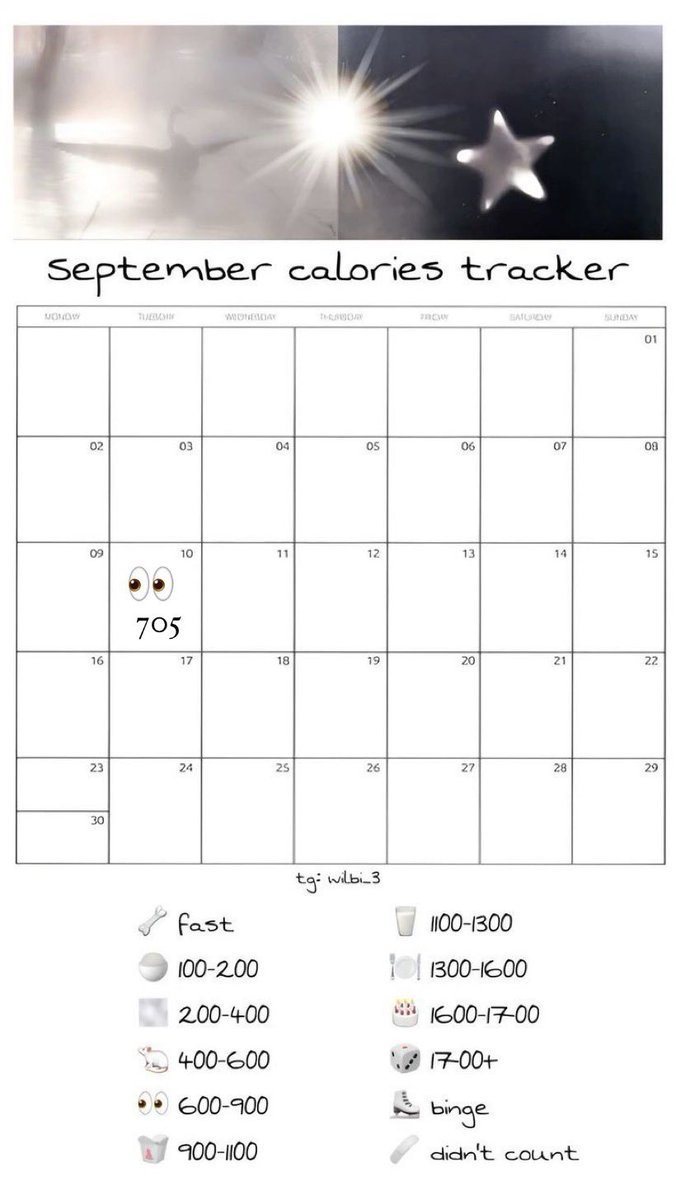 ariisuux's tweet photo. sept cal tracking 
10th of September after 24 hours of fasting: https://t.co/Fm9Dbxwu3g