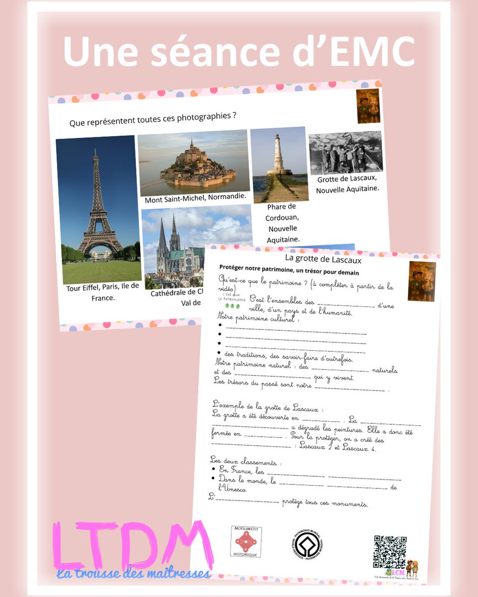 Vous l'attendiez ! Elle est en ligne : la séquence de géographie pour accompagner la dictée sur Lascaux : latroussedesmaitresses.com/2025/04/dictee… 
La région Nouvelle Aquitaine va nous servir à "entrer" dans la géographie / l'espace avec nos CE2.