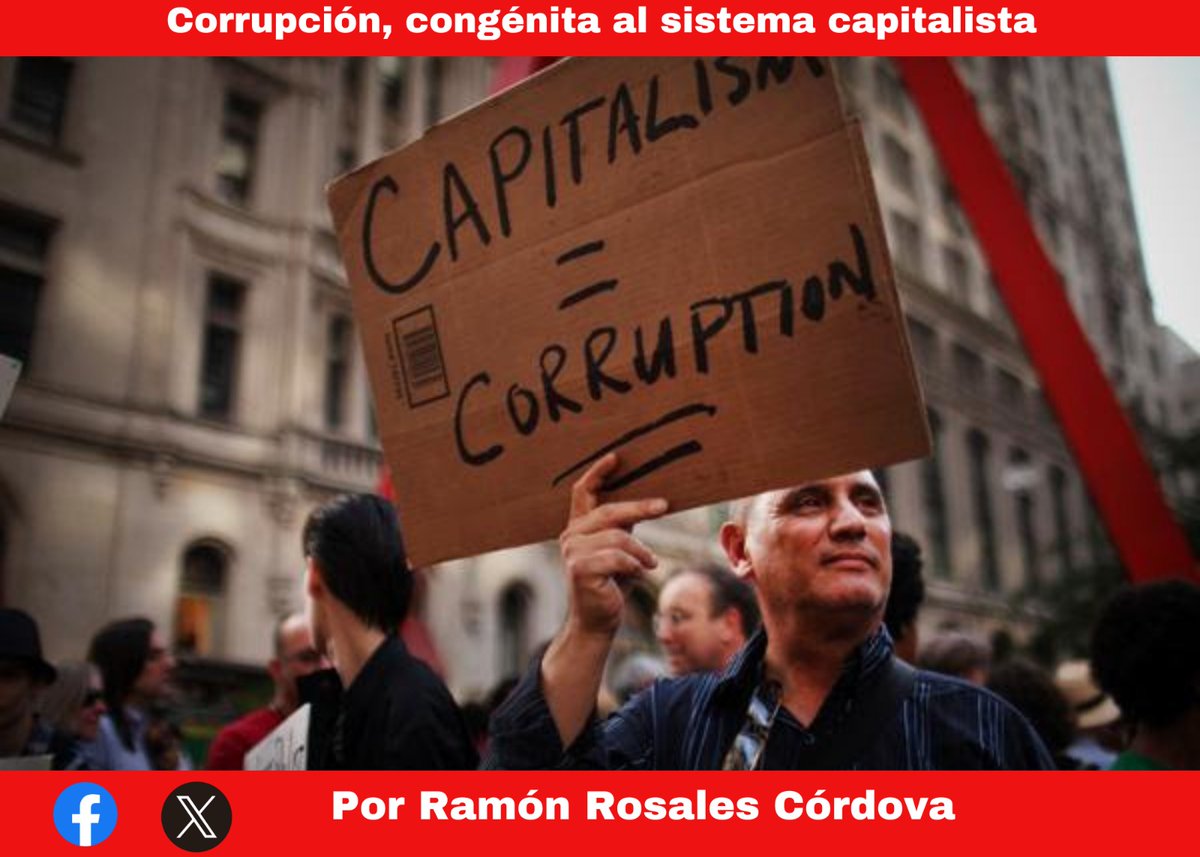 IngRamonRosales's tweet photo. Los invito a compartir, reaccionar y comentar mi opinión de esta semana.
Corrupción, congénita al sistema capitalista.
https://t.co/B5bwDd8SF8 https://t.co/aWcwJQivE5