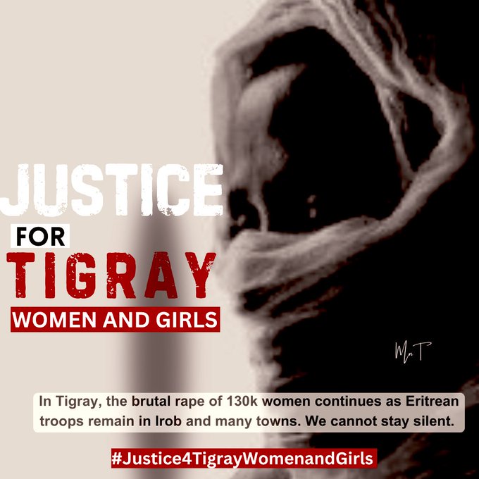 Day 1773 of the #TigrayGenocide:

#War in #Tigray traumatically violates #Tigrayan women's dignity.
Weaponized sexual violence in #Tigray was systematic, intended to destroy an entire community. We must demand accountability.

#Justice4TigraysWomenAndGirls