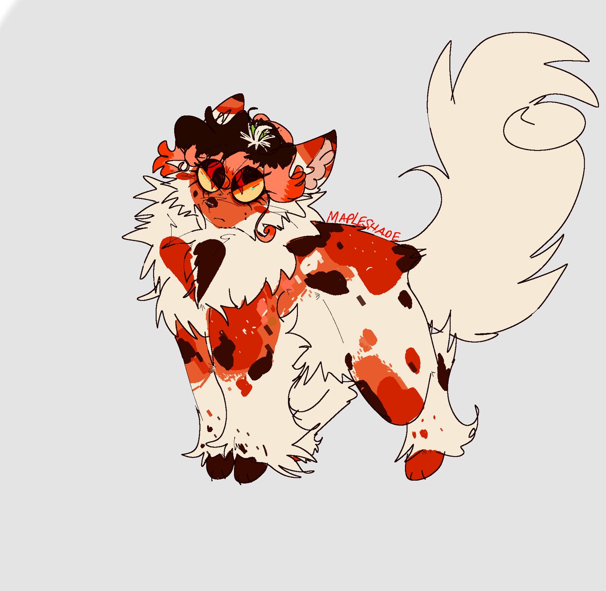 another design request from tumblr :3
(btw you can leave design requests in my strawpage, tumblr askbox, or just in the replies ig, I want to design more kitties !!!)
#warriorcats #mapleshade