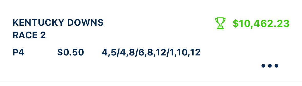 jayvis's tweet image. Got to love Kentucky Downs