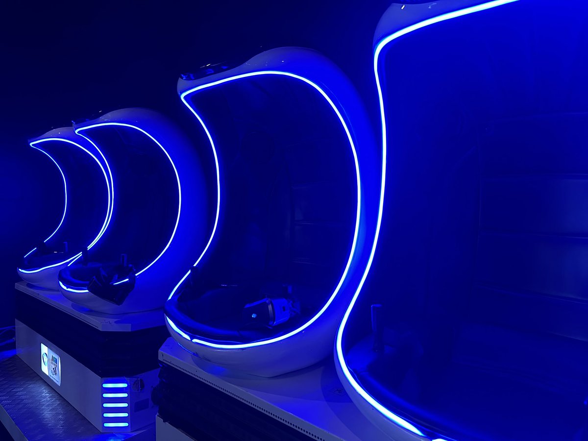 Introducing our brand new 9D VR motion simulator ride! This ride features; an immersive sound system, VR, motion, and over 9 adrenaline pumping movies to choose from! Opening this weekend at Active Games Now! 🎉