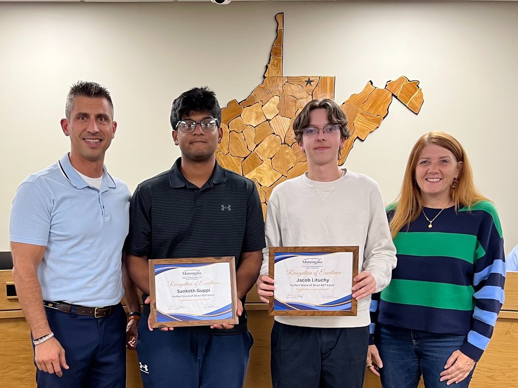 🎉 Big congratulations to MHS students Sanketh Guppi &amp; Jacob Lituchy for earning a perfect 36 on the ACT! 🌟

Less than 0.25% of test takers nationwide achieve this score—an incredible accomplishment! 👏

#MorgantownHigh #EmpoweringExcellence