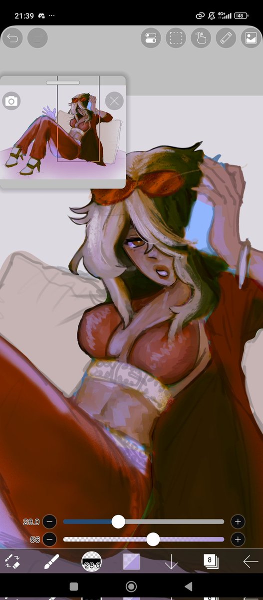 Currently doing this TikTok trend (Exchange sketches and color/render them the way we usually do :3) POMA NO MIRES 
<a href="/poma4400/">🍎 Poma (VGEN OPEN)</a> 

IM GETTING OUT OF THE ART BLOCK OML-
#WIP #digitalart #artmoots
