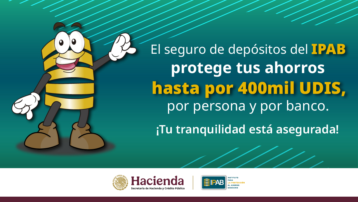 IPAB_mx's tweet image. Si tienes tu dinero en el banco, esto te interesa. 🤓
 
Visita f.mtr.cool/spxzpteqxu para conocer más acerca del seguro de depósitos bancarios que administra el IPAB. ✨

#SeguroDeDepósitos #IPAB