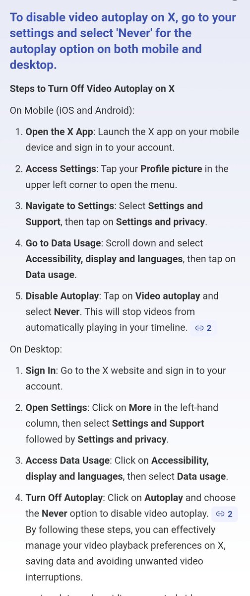 How to turn auto play on videos off.