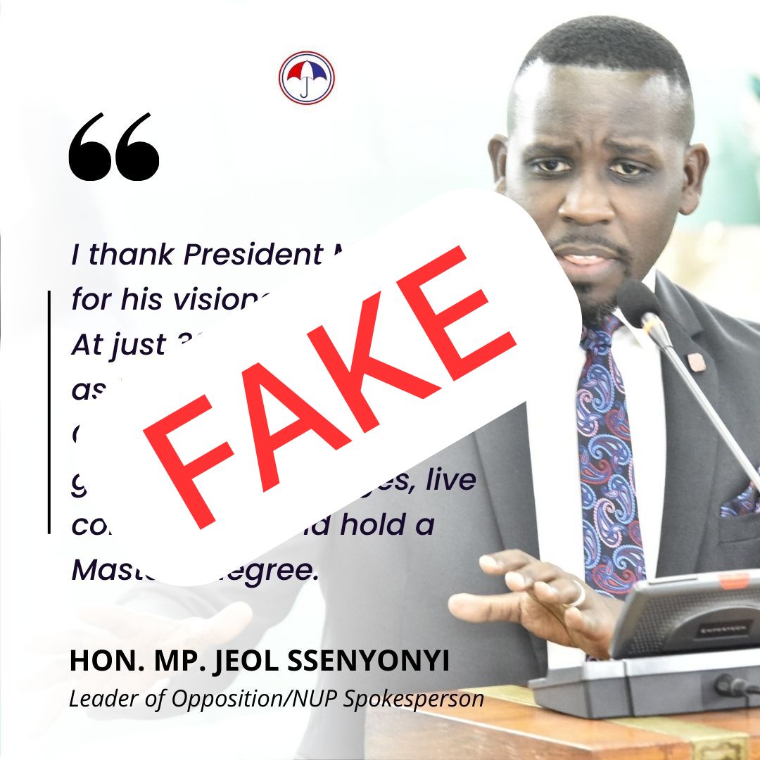 Dsmss fake news Ugandans🇺🇬
#LOP#Joel Senyonyi@ couldn't atter such disgusting data to the Dictator ...we are
Alert..continue with your abductions ..time bomb💣