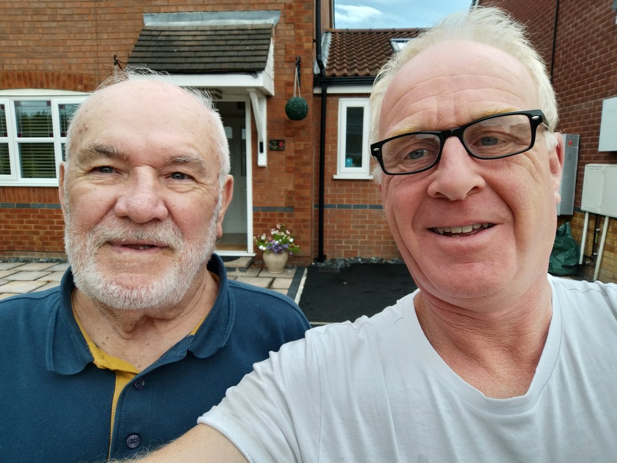 Something different everyday, yesterday I painted someone's driveway, even remembered the before and after pics and a selfie with the happy customer (his idea 😂)!