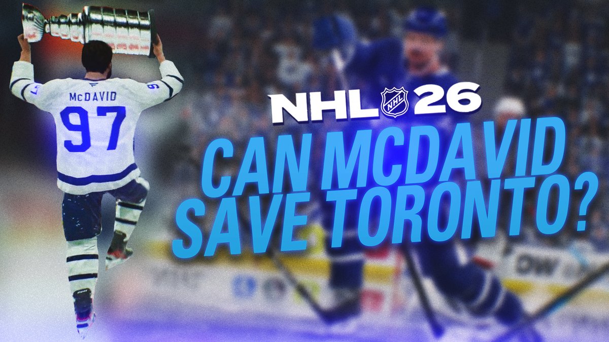 _Leafer's tweet image. In today's video we fast forward to the 2026/27 season where Connor McDavid has signed with his hometown team and we see if he can save the Toronto Maple Leafs #NHL26 

Check it out :) 👇

youtu.be/dFzhuYaEyH0