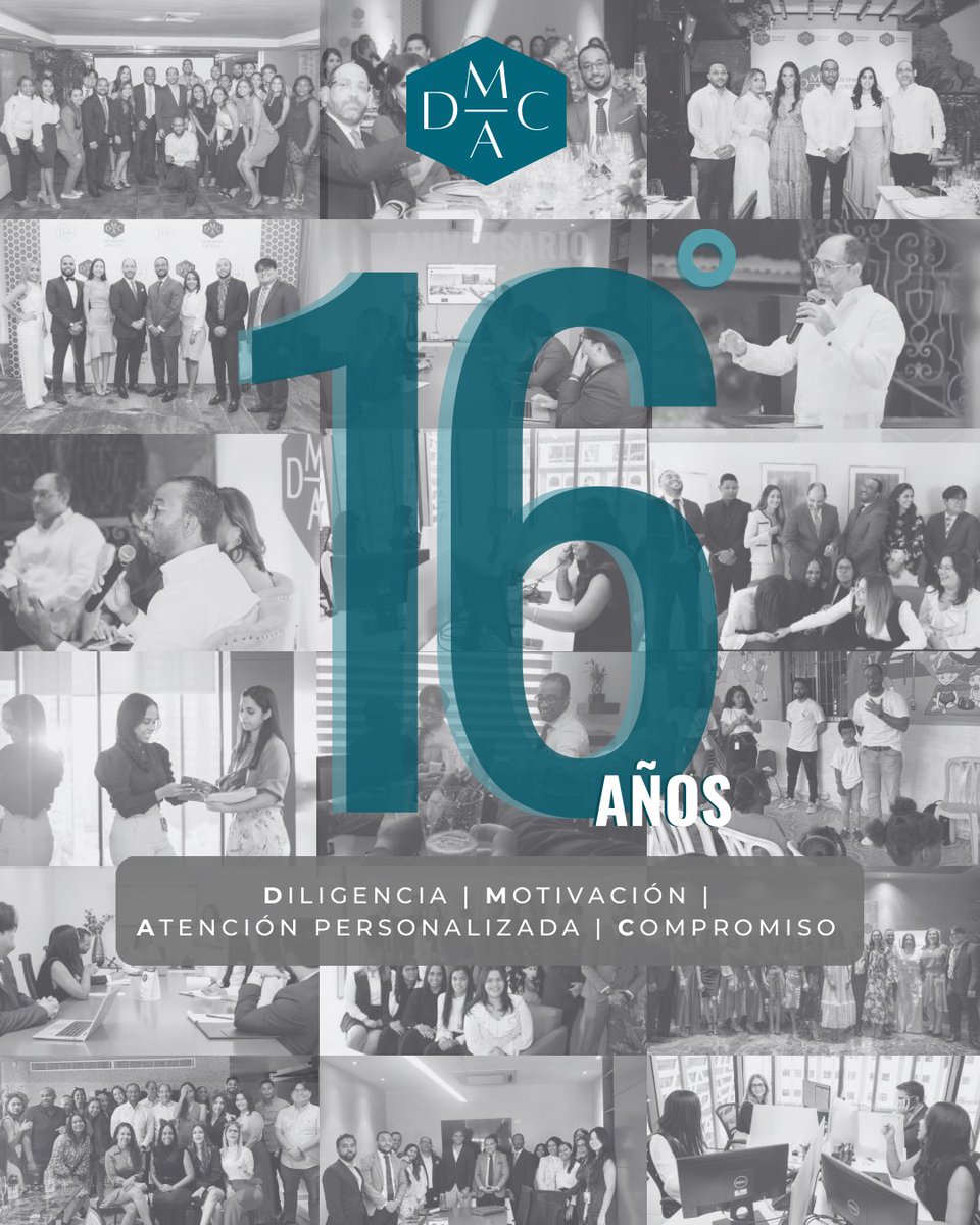 AbogadosDmac's tweet photo. En el día de hoy nuestra firma celebra su 16° aniversario, reafirmando nuestro compromiso con la excelencia, la ética y la confianza de quienes nos eligen. Agradecemos a todos nuestros clientes y colaboradores, por su apoyo y compromiso con nuestro despacho. https://t.co/2bH3qGbCSi