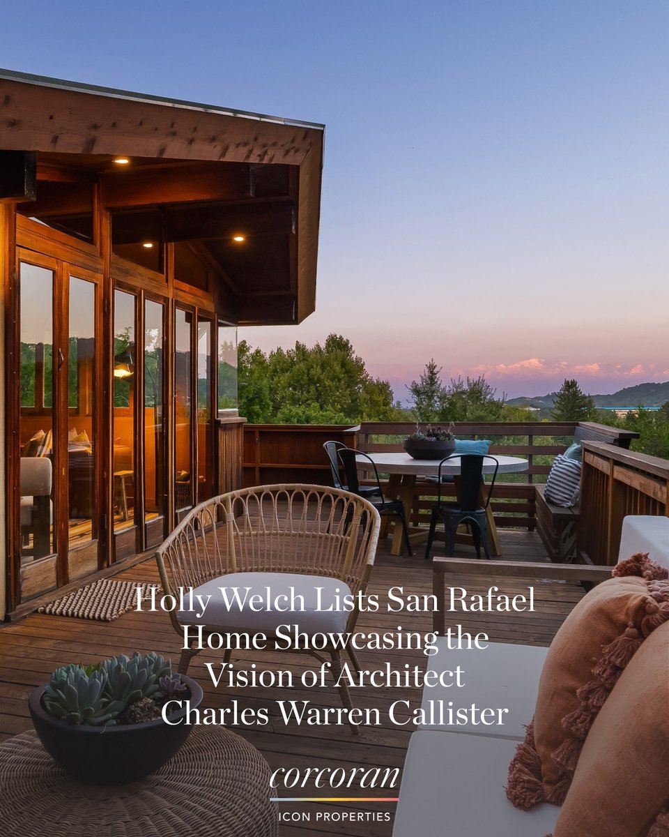 Holly Welch lists a rare San Rafael home designed by visionary architect Charles Warren Callister. Timeless craftsmanship, natural light, and modern livability come together in one extraordinary property. A true piece of architectural history. bit.ly/4pzIz9J