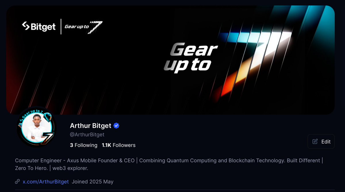ArthurMSGate's tweet image. 🎉 We’re excited to celebrate @bitgetglobal  Gear  Up to 7  as Bitget officially turns 7! 🚀

7 years of innovation, growth &amp;amp; community power—here’s to building the future together! 💙

@BitgetBuilders @CoinDeskPodcast  @CoinMarketCap 
#Bitget7 #BitgetTurns7 #GearUp7