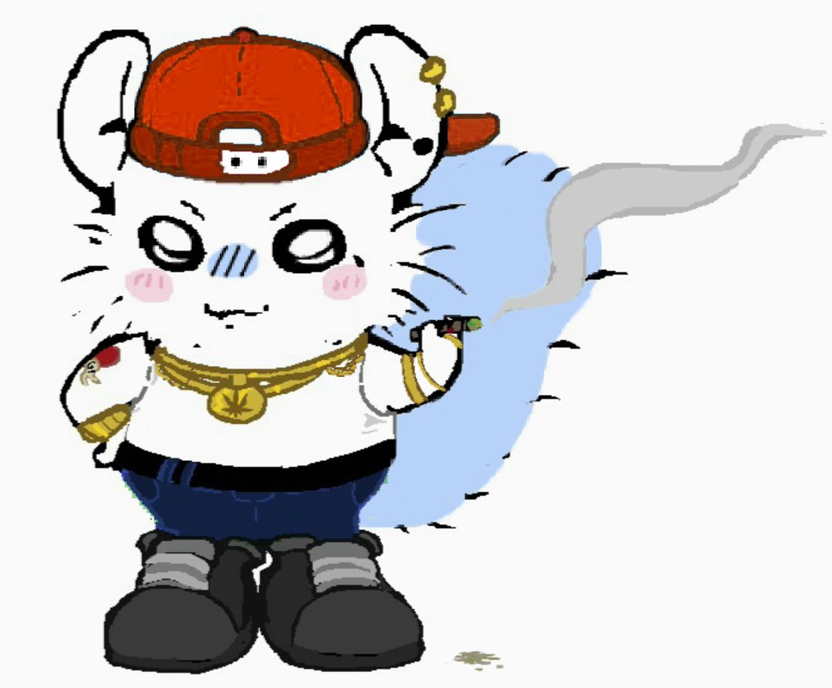 NEWESTPSYCHOSIS's tweet image. Watdejell 🐿 drew this queen in class lol #chiikawa #momonga