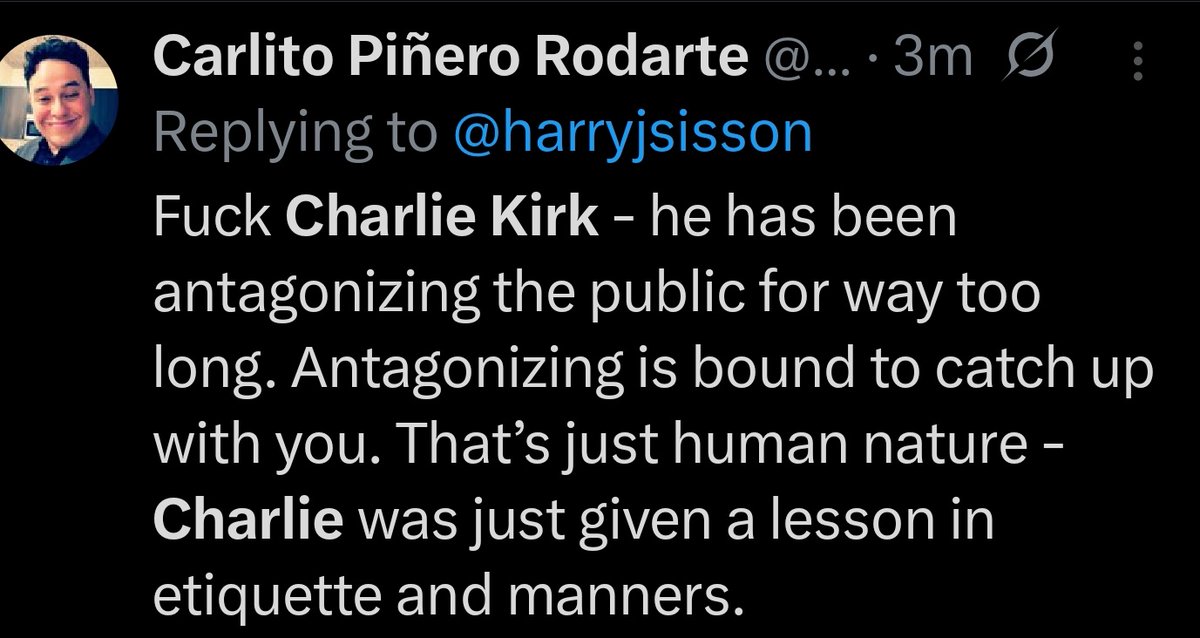 KeithMalinak's tweet image. Those celebrating Charlie Kirk getting shot are truly demons among us.